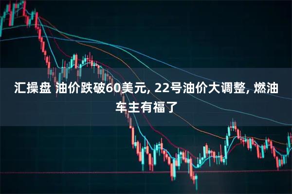汇操盘 油价跌破60美元, 22号油价大调整, 燃油车主有福了